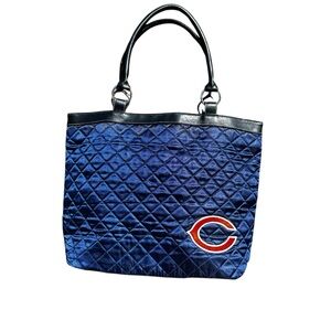 Chicago Bears Quilted Purse tote bag Pro-FAN-ity navy black and orang NFL